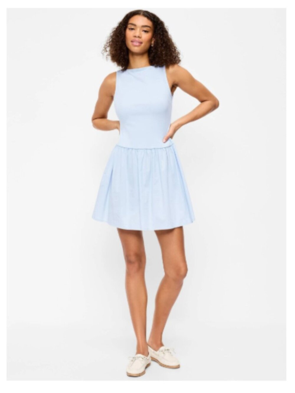 Old Navy Mixed Media Drop-Waist Mini Dress Size XXL